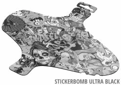 Rie:sel Design Garde-boue Avant Kol:oss 8 Rie:sel Design Garde-boue Avant Kol:oss -Vélos Soldes 02 riesel design schutzblech mudguard front koloss stickerbomb ultra black