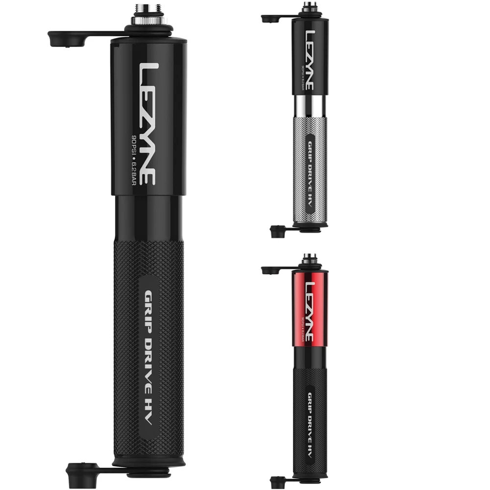 Lezyne Petite Mini-pompe Grip Drive HV 1 Lezyne Petite Mini-pompe Grip Drive HV