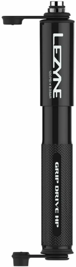 Lezyne Grip Drive HP Small Mini-pompe -Vélos Soldes 1 MP GRIPHP V1S04 GripDriveHP S Black v1 R1 1800x1800