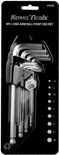 Katana Jeu De Clés à Six Pans Creux 1,5 - 10mm -Vélos Soldes 10144 KATANATOOLS HEX SET NEUES TITELFOTO