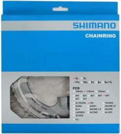 Shimano Plateau Pour FC-R7000 50/34 Dents 6 Shimano Plateau Pour FC-R7000 50/34 Dents -Vélos Soldes 105 FC R7000 50 silber Verpackung