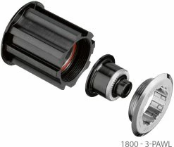 Dt-swiss Kit De Conversion Corps De Roue Libre CAMPAGNOLO 3 Cliquets/cliquet -Vélos Soldes 1800 3 Klinken