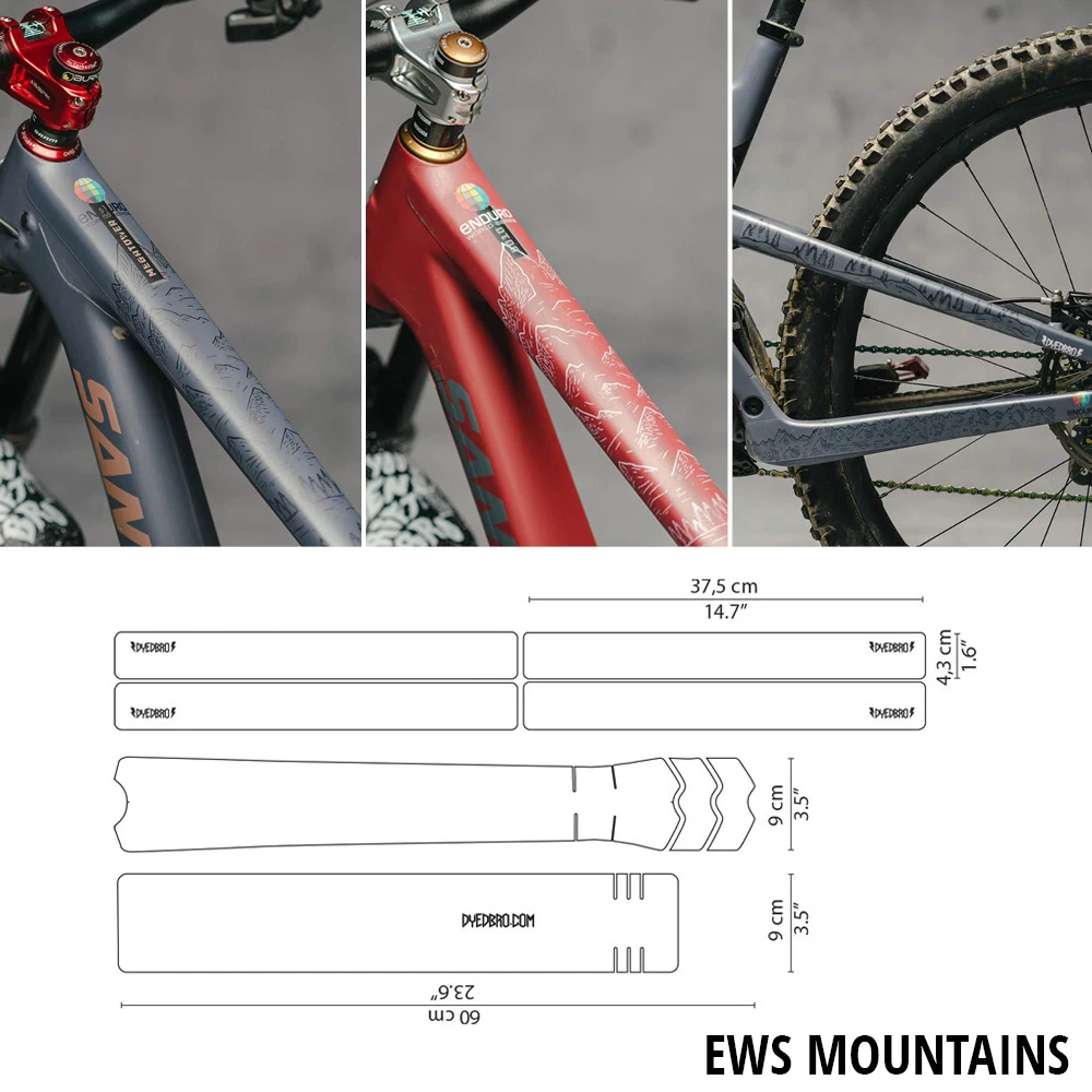 Dyedbro EWS Mountains Kit De Protection Du Cadre 1 Dyedbro EWS Mountains Kit De Protection Du Cadre