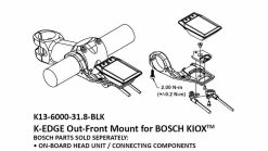 K-Edge E-Bike Mount Mount Pour Guidon Bosch KIOX Out-Front 9 K-Edge E-Bike Mount Mount Pour Guidon Bosch KIOX Out-Front -Vélos Soldes 20112152 Bosch KIOX Out Front E Bike Mount Lenkerhalterung 5