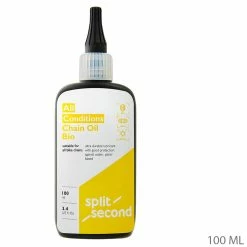 Split Second All Conditions Lube Bio - Lubrifiant Pour Chaînes -Vélos Soldes 20113493 40302753 SplitSecond AllConditionsLube Bio Kettenschmierstoff S2004 100ml schrift