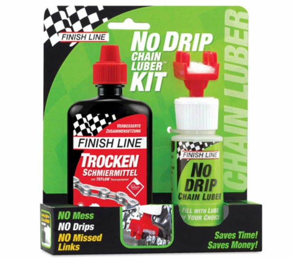 Finish Line No Drip Chain Luber Combo, Y Compris 120ml De Lubrifiant Sec 1 Finish Line No Drip Chain Luber Combo, Y Compris 120ml De Lubrifiant Sec
