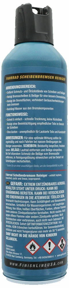 Finish Line Nettoyant Pour Disques De Frein 295ml (10oz) 2 Finish Line Nettoyant Pour Disques De Frein 295ml (10oz) – Image 2