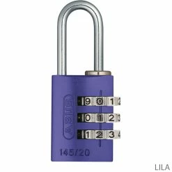 Abus 145/20 Serrure à Combinaison Lock-Tag 10 Abus 145/20 Serrure à Combinaison Lock-Tag -Vélos Soldes 46610ABUS145 20LockTagZahlenschloss lila