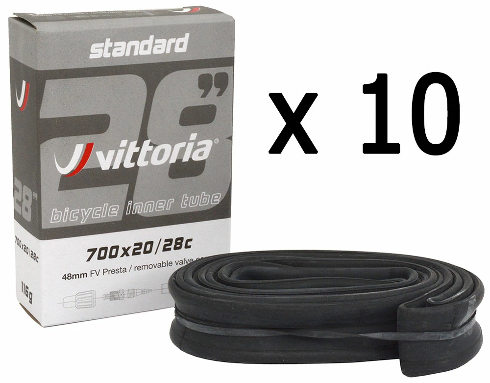 Vittoria Chambre à Air Standard 700x20/28C SV 60mm (10 Pièces) 1 Vittoria Chambre à Air Standard 700x20/28C SV 60mm (10 Pièces)