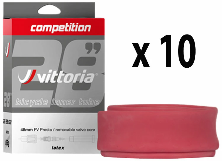 Vittoria Chambre à Air Competition Latex 19/23-622 48mm (10 Pièces) 1 Vittoria Chambre à Air Competition Latex 19/23-622 48mm (10 Pièces)