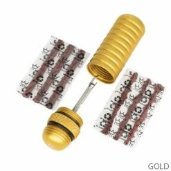 Peaty's Holeshot Tubeless Puncture Plugger Kit -Vélos Soldes 5060541583962PeatysHoleshotTubelessPuncturePluggerKitgold labelled