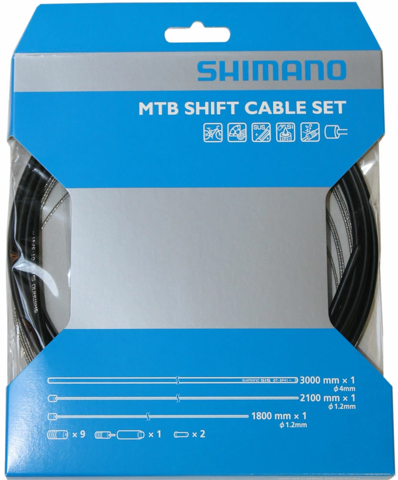 Shimano OT-SP41 Jeu De Câbles De Changement De Vitesse VTT En Acier Inoxydable 1 Shimano OT-SP41 Jeu De Câbles De Changement De Vitesse VTT En Acier Inoxydable
