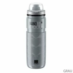 Elite NANO FLY 0-100°C Bouteille Isotherme 500ml -Vélos Soldes 8020775040799EliteNanoFly0 100GradThermoflasche500mlgrau label