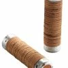 BROOKS Plump Leather Grips Poignées De Guidon En Cuir Véritable