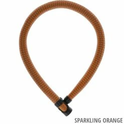 Abus Antivol à Chaîne Ivera Chain 7210/85 -Vélos Soldes Abus 87777 7210 85 SPARKLING ORANGE 3