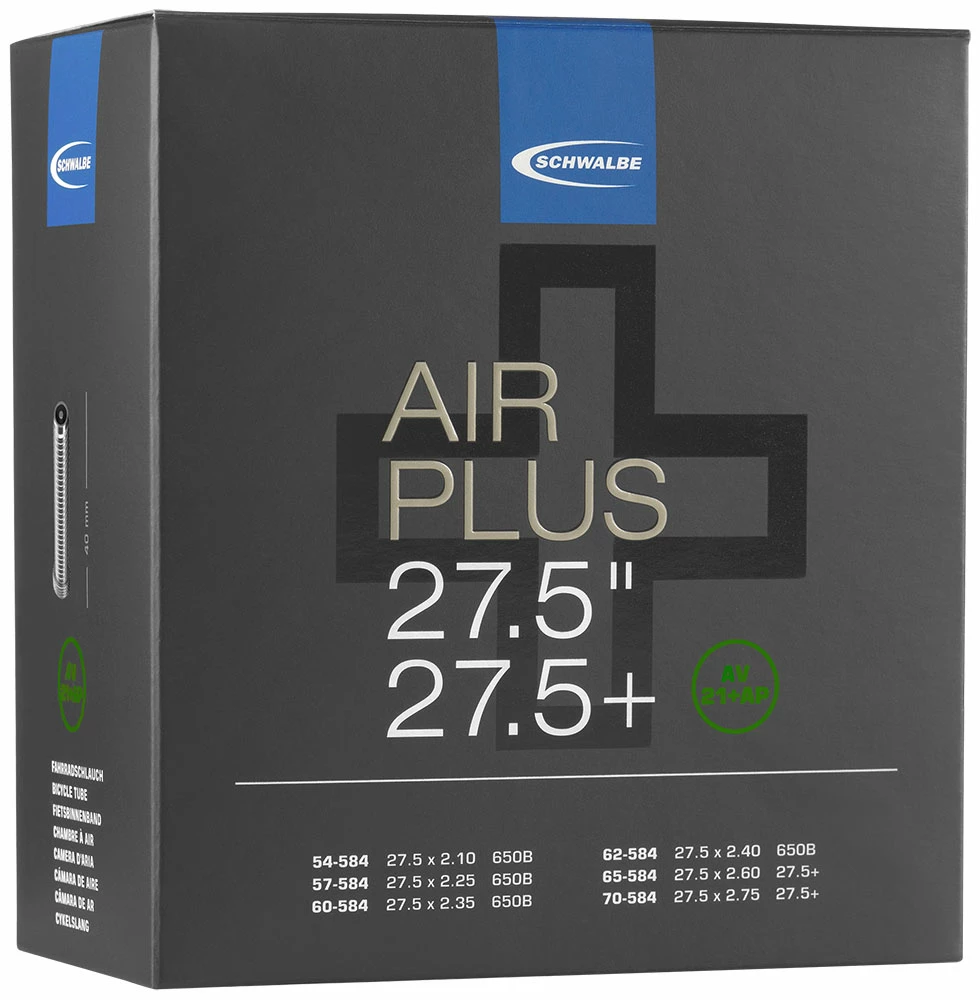 Schwalbe Chambre à Air AIR Plus AV21+AP 27,5 1 Schwalbe Chambre à Air AIR Plus AV21+AP 27,5