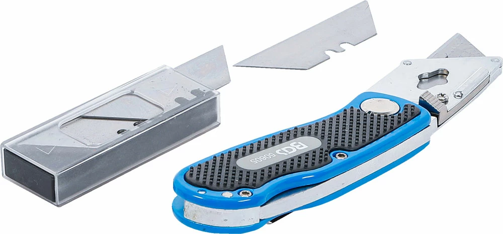 BGS Technic Couteau Pliant Avec Lames De Rechange 2 BGS Technic Couteau Pliant Avec Lames De Rechange – Image 2