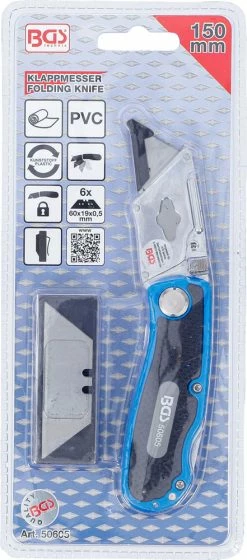 BGS Technic Couteau Pliant Avec Lames De Rechange 10 BGS Technic Couteau Pliant Avec Lames De Rechange -Vélos Soldes BGS technic 50605 20126339 Klappmesser inkl Ersatzklingen 7