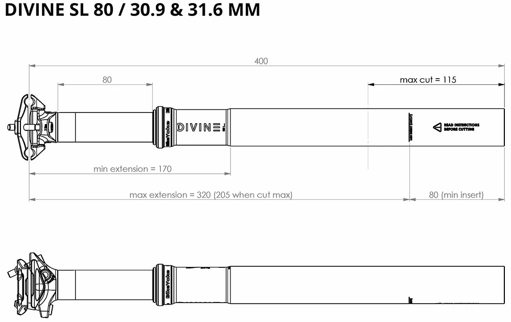 BikeYoke Tige De Selle Divine SL 30,9 Vario 6 BikeYoke Tige De Selle Divine SL 30,9 Vario – Image 6