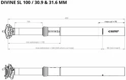 BikeYoke Tige De Selle Divine SL 30,9 Vario 9 BikeYoke Tige De Selle Divine SL 30,9 Vario -Vélos Soldes BikeYoke Dimensions Divine SL 100 minOVgpMoluKW1wA