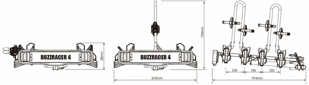 BuzzRack Buzzracer 4 - Porte-vélos 3 BuzzRack Buzzracer 4 - Porte-vélos – Image 3