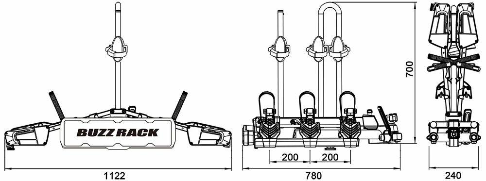 BuzzRack Eazzy 3 - Porte-vélos 3 BuzzRack Eazzy 3 - Porte-vélos – Image 3