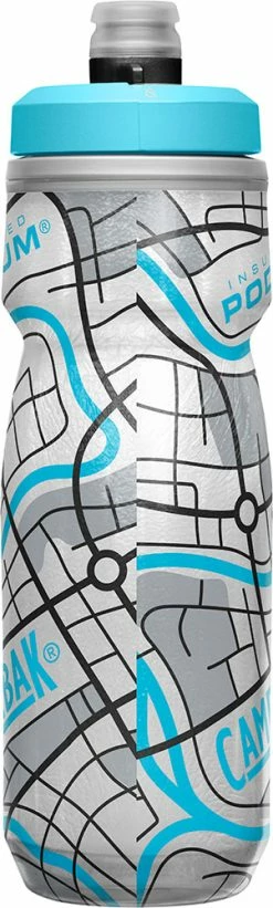 Camelbak Bouteille Isotherme Podium Chill 620 Ml édition Limitée -Vélos Soldes Camelbak Podium Chill Thermoflasche 620 ml Limited Edition grid white 4