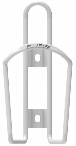 Cube Porte-bouteilles HPA En Aluminium -Vélos Soldes Cube HPA Alu Flaschenhalter glossy white 13013 b