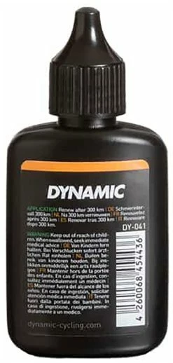 Dynamic All Round Lube Lubrifiant Pour Chaîne Alpcross 37ml 3 Dynamic All Round Lube Lubrifiant Pour Chaîne Alpcross 37ml -Vélos Soldes DY 041 All round lube Alpcross Bottle 37ml Back Gallery 1100x1100px