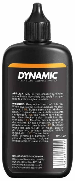 Dynamic Lubrifiant Pour Chaîne Wet Lube 100ml -Vélos Soldes DY 042 Dynamic Wet lube 100ml back