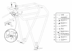 Tubus Porte-bagages Fat 26" - 28" Noir -Vélos Soldes Fat Fat Gepaecktraeger Fatbikes 3