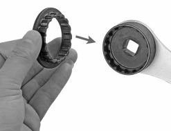 Katana BBW-2 Clé Pour Palier De Pédalier Hollowtech II Avec Clé Pour Capuchon Anti-poussière -Vélos Soldes Katana BBW 2 Innenlagerschlussel Hollowtech II mit Staubkappenschlussel 10369 d