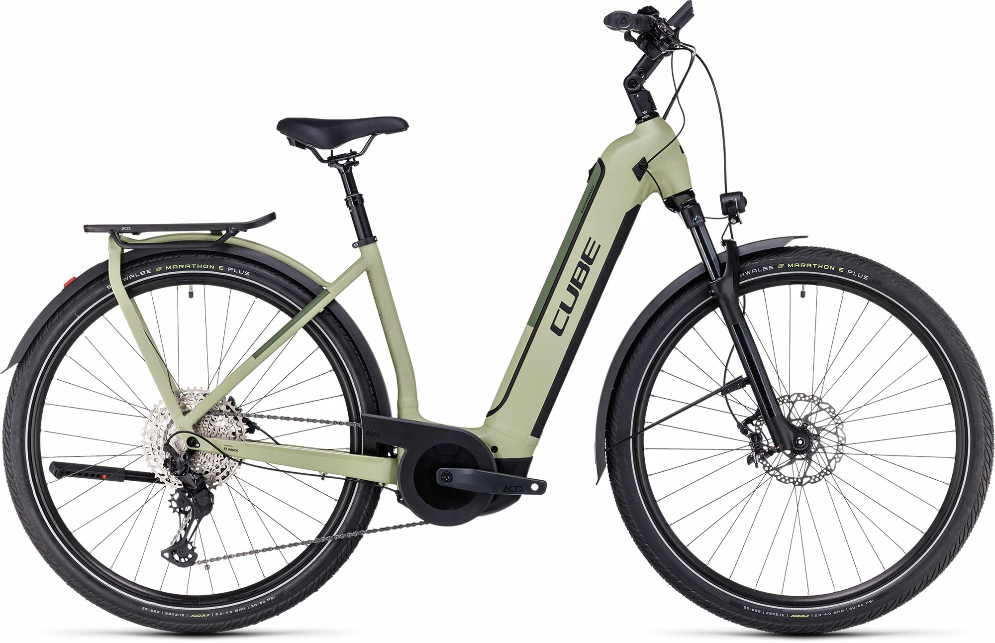 Cube Kathmandu Hybrid SLX 750 Easy Entry Green´n´olive 1 Cube Kathmandu Hybrid SLX 750 Easy Entry Green´n´olive