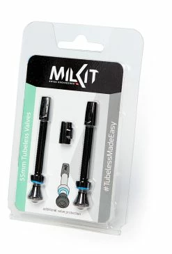 MilKit Valve Pack Tubeless Valves -Vélos Soldes MilKit Valve Pack Tubeless Ventile 55