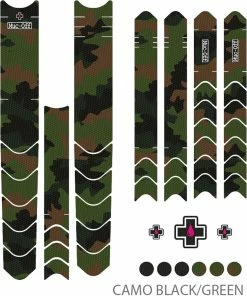 Muc-Off Protection Du Cadre Kit DH/ENDURO/TRAIL -Vélos Soldes Muc Off Frame Protection Kit DH ENDURO TRAIL camo black green