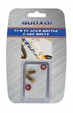 Quaxar Vis En Nitrure De Titane M5x12 -Vélos Soldes Quaxar Flaschehalterschrauben rot 2F6ZzQDCeb1UIn