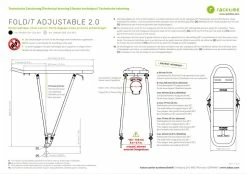 Racktime Porte-bagages Foldit Adj.2.0 -Vélos Soldes RacktimeFolditAdj2 0Gepaecktraeger24 29Zoll TechnischeZeichnung