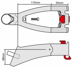 Rixen & Kaul - KLICKfix Extender KLICKfix Pour Montage Sur Tige De Selle -Vélos Soldes Rixen Kaul KLICKfix Extender 0211xset 4