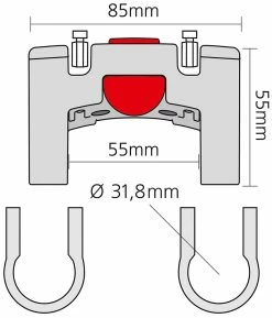 Rixen & Kaul - KLICKfix Adaptateur De Guidon Surdimensionné KLICKfix -Vélos Soldes Rixen Kaul KLICKfix Lenkeradapter OS 0211O cx4ruNDj5dIhoQ