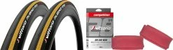 Vittoria Rubino Pro IV 25-622 G2.0 Set De 2 Pneus + Competition Latex 25/28