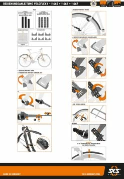 SKS Germany Jeu De Garde-boue Veloflexx 65 26-27,5 Pouces -Vélos Soldes SKS GERMANY Veloflexx 65 Schutzblechset 11665 d