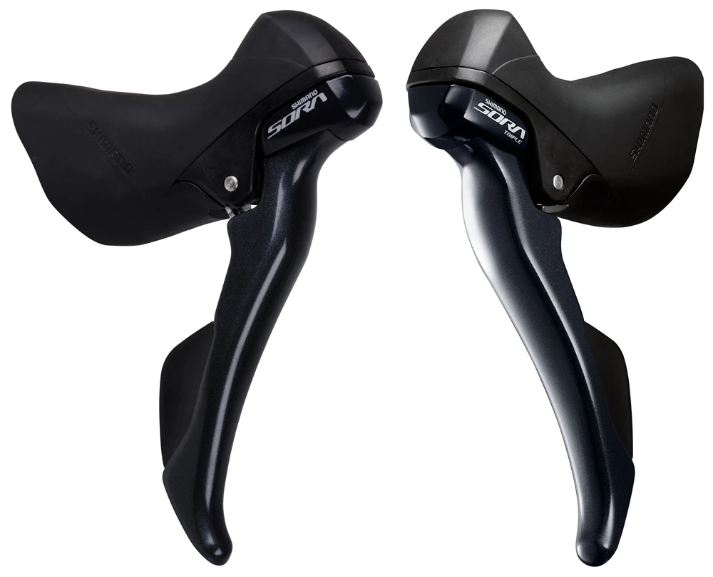 Shimano SORA ST-R3000 Set STI Dual Control 3x9 Vitesses 1 Shimano SORA ST-R3000 Set STI Dual Control 3x9 Vitesses