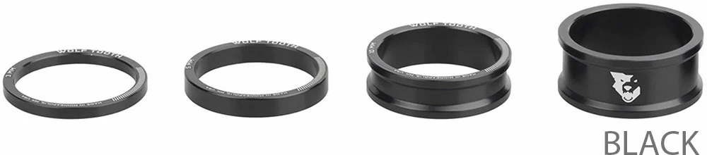 Wolf Tooth Components Entretoises Jeu De Direction 4 Pces 3/5/10/15 Mm 2 Wolf Tooth Components Entretoises Jeu De Direction 4 Pces 3/5/10/15 Mm – Image 2