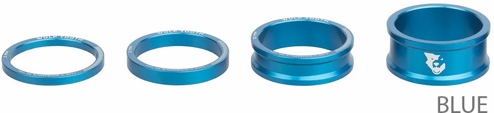 Wolf Tooth Components Entretoises Jeu De Direction 4 Pces 3/5/10/15 Mm 3 Wolf Tooth Components Entretoises Jeu De Direction 4 Pces 3/5/10/15 Mm – Image 3