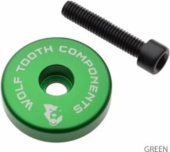 Wolf Tooth Components Capuchon Ahead Ultraléger Spacer Intégré De 5 Mm -Vélos Soldes STEMCAP5MMGRN 1
