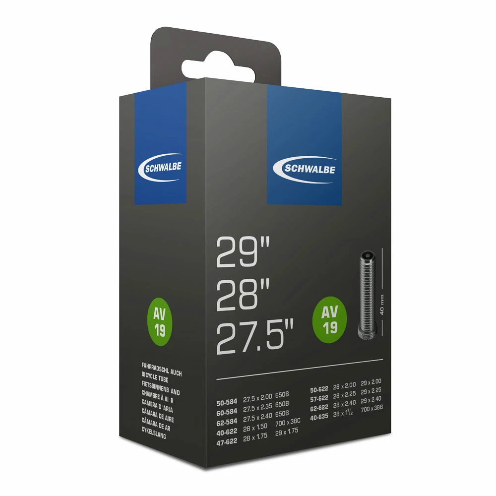 Schwalbe Tuyau AV 19 Pour 27,5/28/29 1 Schwalbe Tuyau AV 19 Pour 27,5/28/29