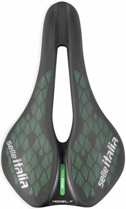 SELLE ITALIA Selle MODEL X Green Superflow LEAF -Vélos Soldes Selle Italia MODEL X Green Superflow LEAF Sattel 064A521REC005 2
