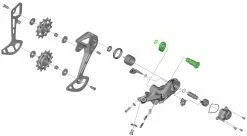 Shimano Unité D'axe Pour Support De Dérailleur RD-M5100 -Vélos Soldes Shimano Achseinheit fur RD M5100 Schaltwerk Halter Y3HL98020 c