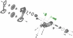 Shimano Unité D'axe Pour Support De Dérailleur RD-M9100 -Vélos Soldes Shimano Achseinheit fur RD M9100 Schaltwerk Halter Y3FA98010 c