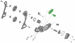 Shimano Unité D'axe Pour Support De Dérailleur RD-RX805 -Vélos Soldes Shimano Achseinheit fur RD RX805 Y3FC98010 a